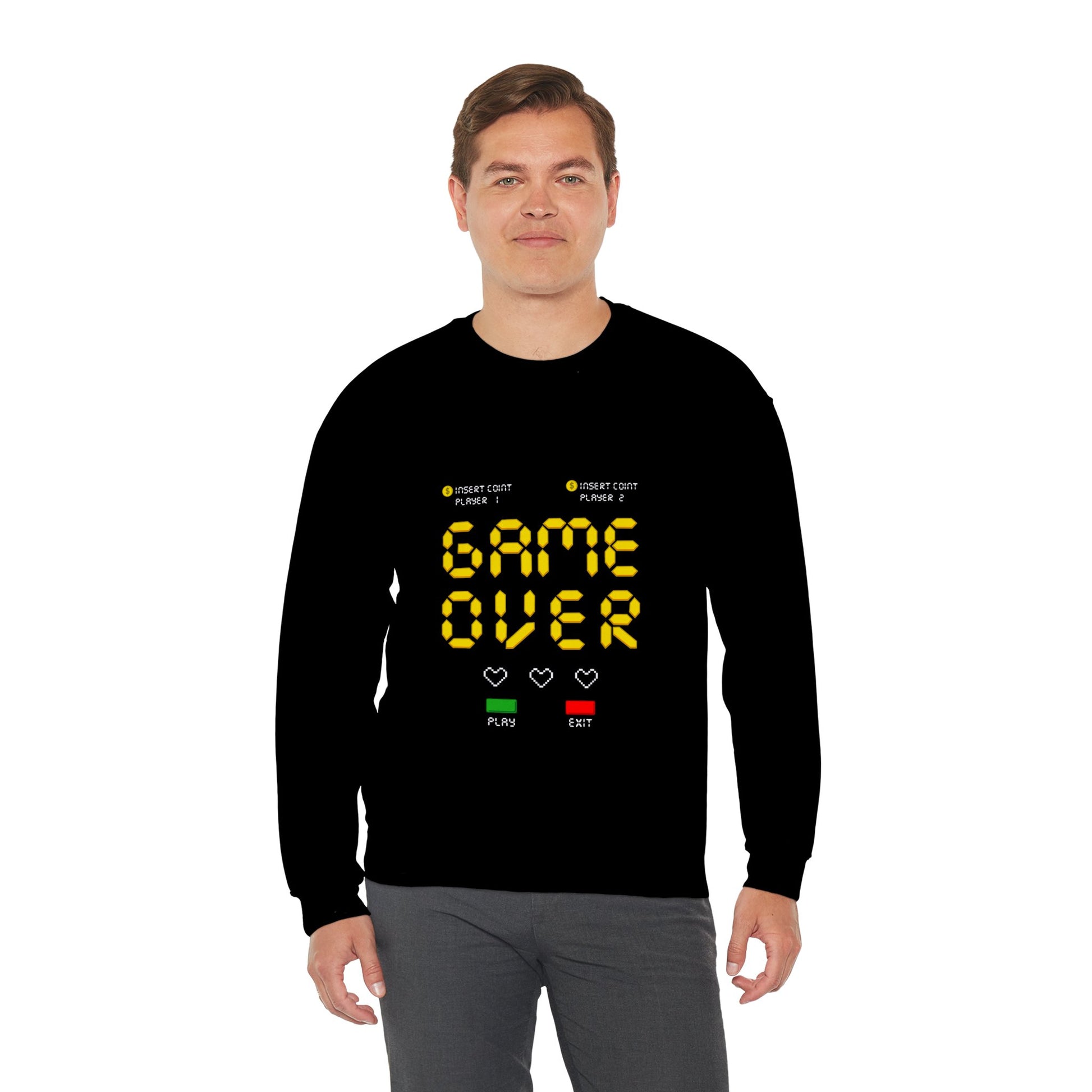 Game Over Unisex Heavy Blend™ Crewneck Sweatshirt - ArtShirt Couture