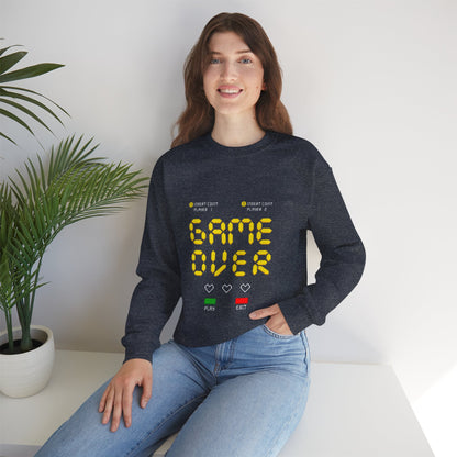 Game Over Unisex Heavy Blend™ Crewneck Sweatshirt - ArtShirt Couture