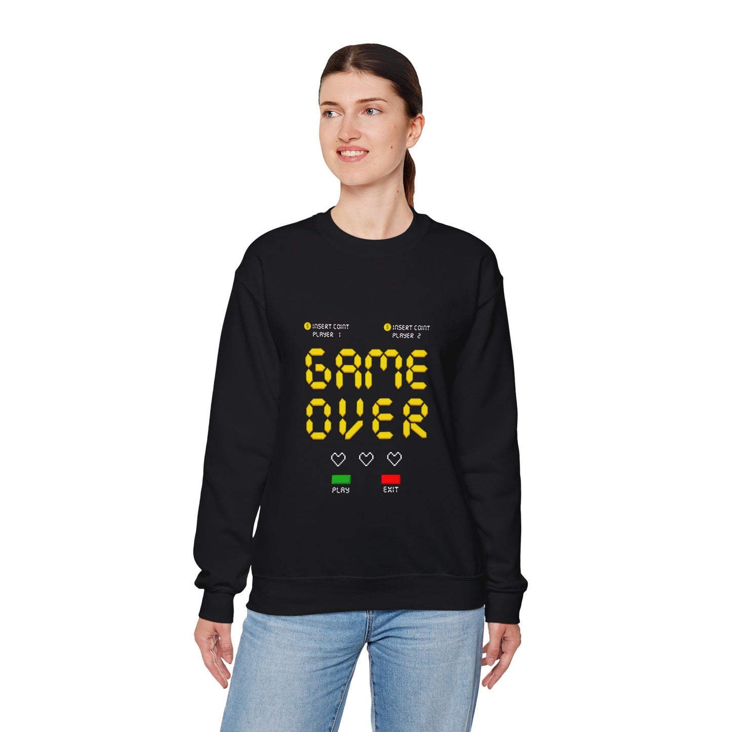 Game Over Unisex Heavy Blend™ Crewneck Sweatshirt - ArtShirt Couture