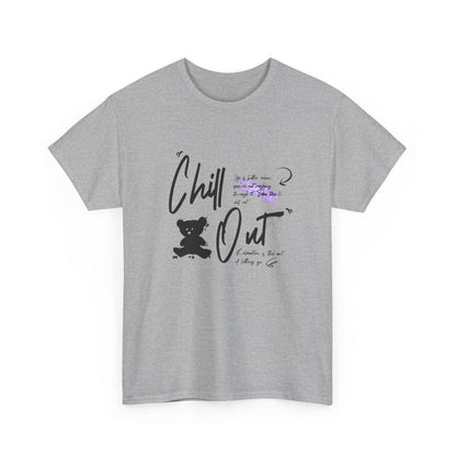 Chill Out Unisex Heavy Cotton Tee | Relaxed Graphic T-Shirt - ArtShirt Couture