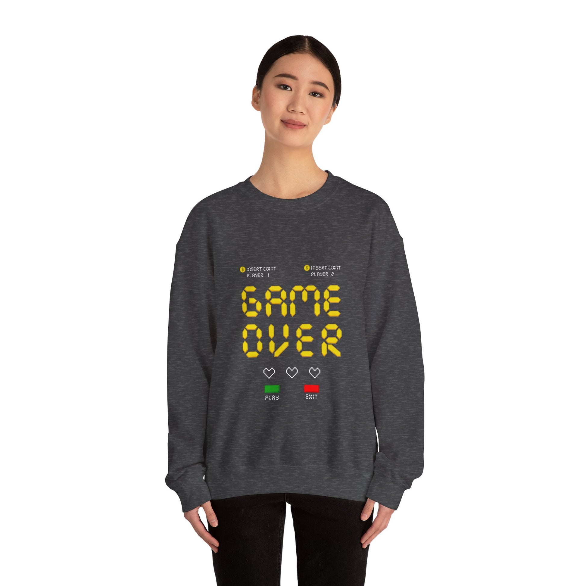 Game Over Unisex Heavy Blend™ Crewneck Sweatshirt - ArtShirt Couture