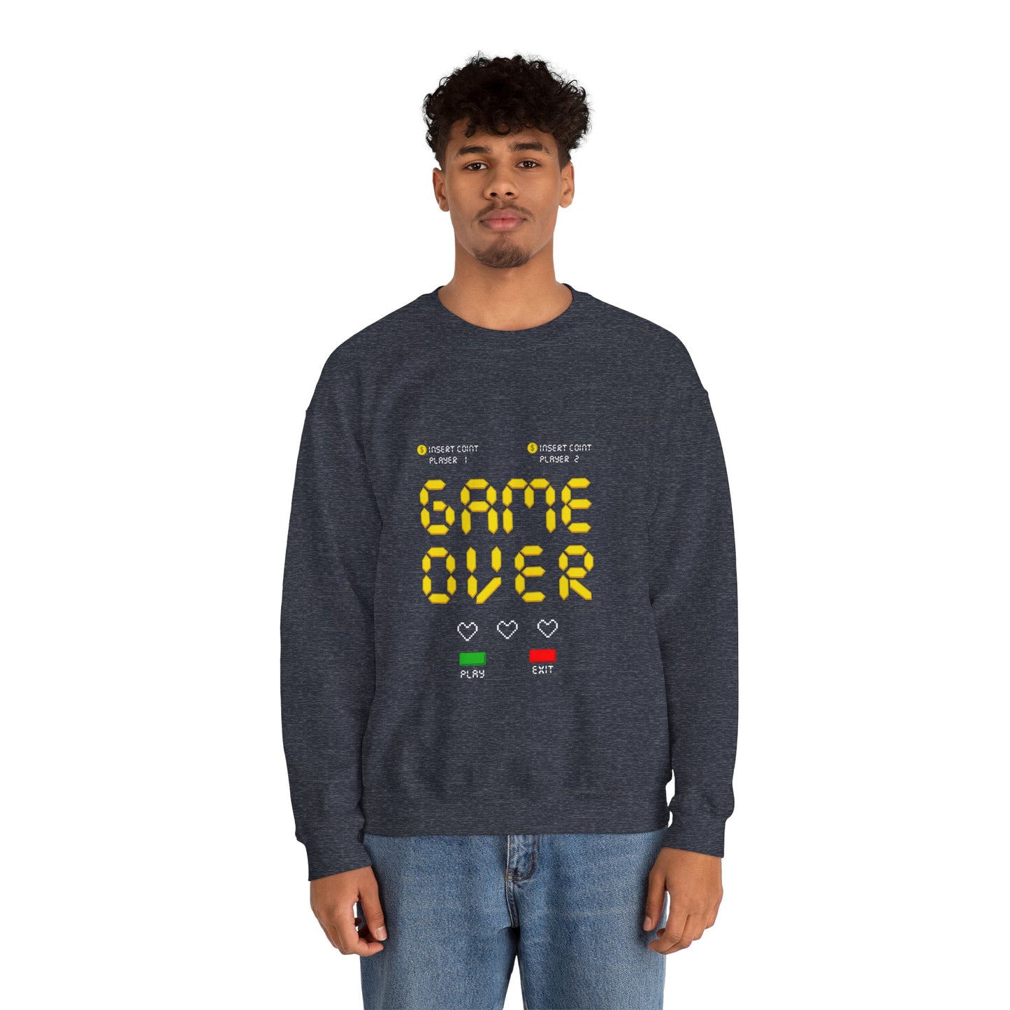 Game Over Unisex Heavy Blend™ Crewneck Sweatshirt - ArtShirt Couture