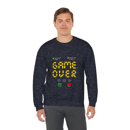 Game Over Unisex Heavy Blend™ Crewneck Sweatshirt - ArtShirt Couture