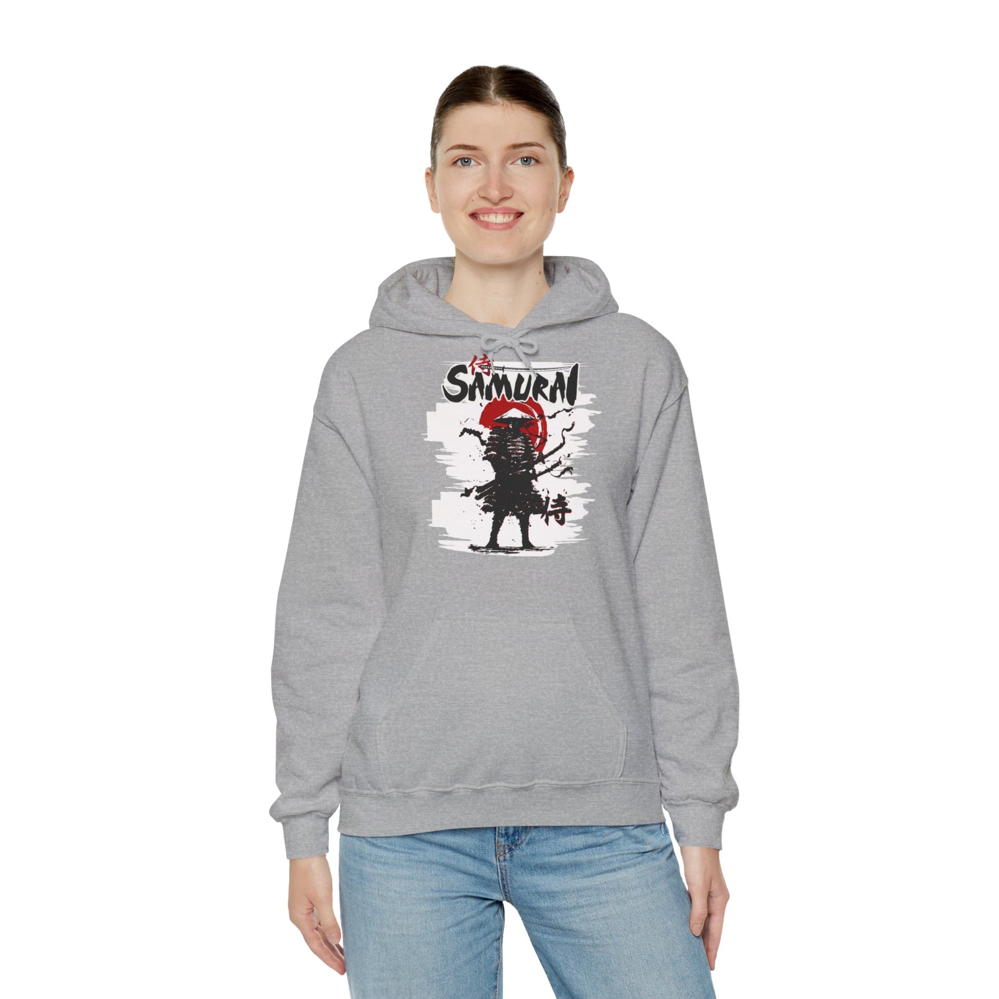 Samurai Unisex Heavy Blend™ Graphic Hoodie | Stylish Japanese Warrior Sweatshirt for Men & Women - ArtShirt Couture