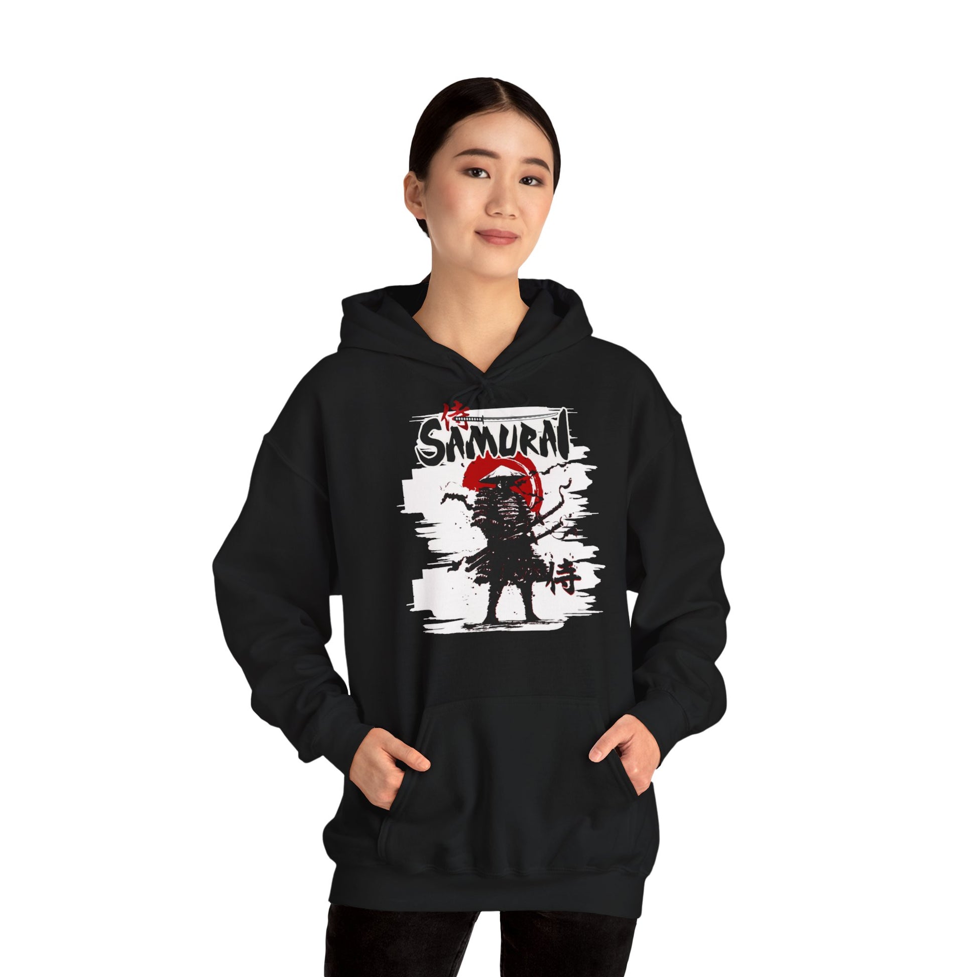 Samurai Unisex Heavy Blend™ Graphic Hoodie | Stylish Japanese Warrior Sweatshirt for Men & Women - ArtShirt Couture