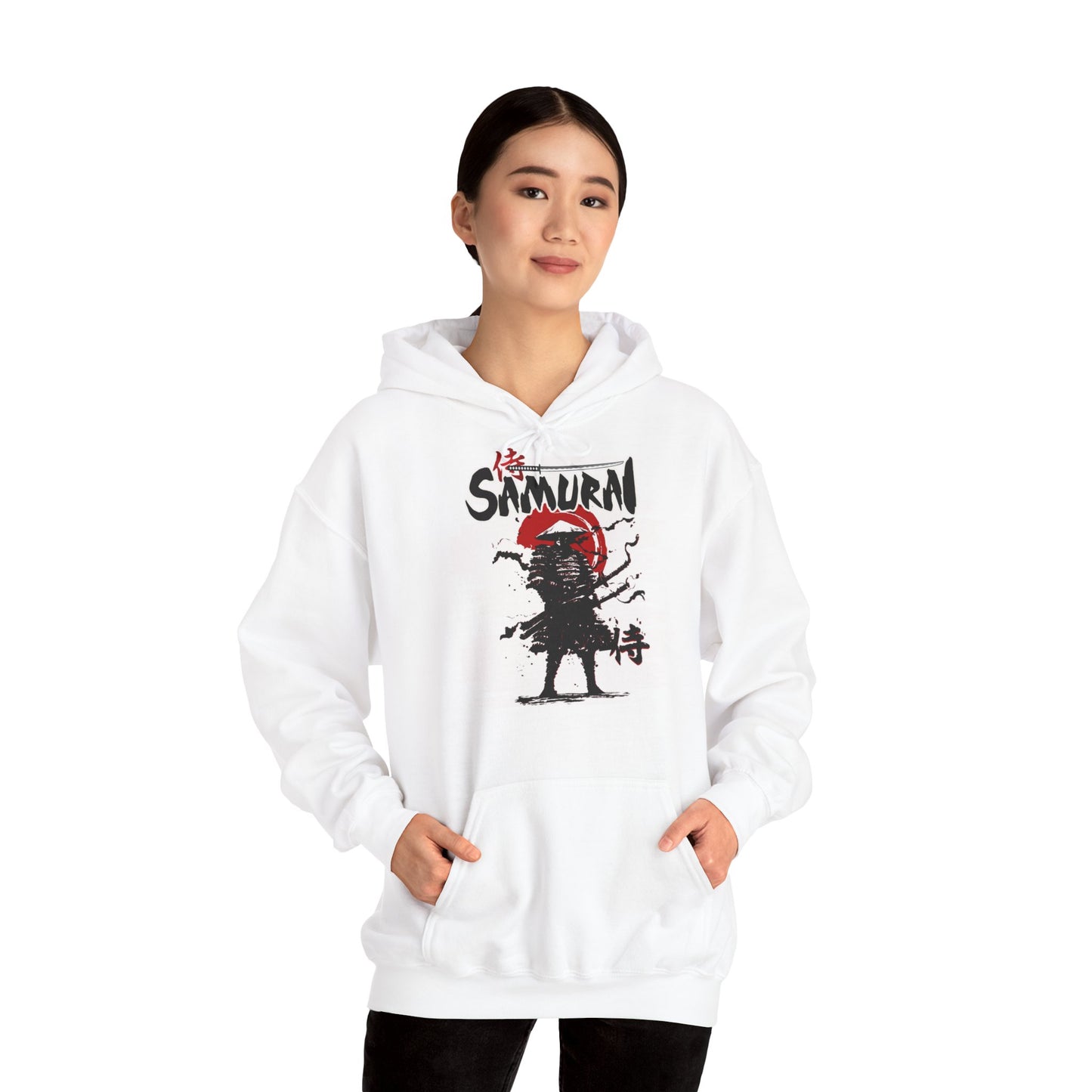 Samurai Unisex Heavy Blend™ Graphic Hoodie | Stylish Japanese Warrior Sweatshirt for Men & Women - ArtShirt Couture