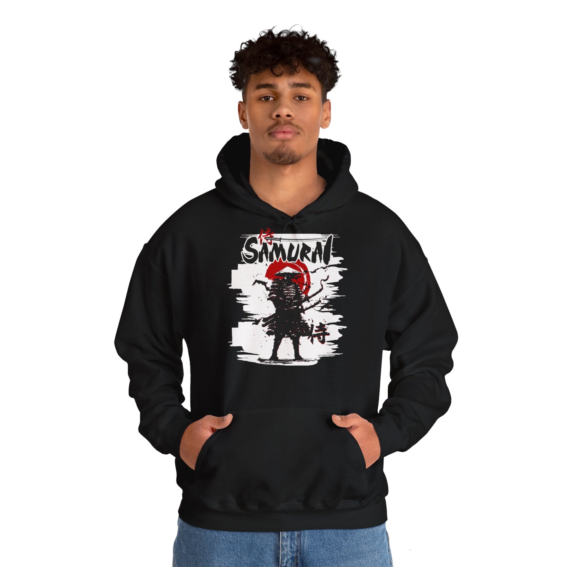 Samurai Unisex Heavy Blend™ Graphic Hoodie | Stylish Japanese Warrior Sweatshirt for Men & Women - ArtShirt Couture