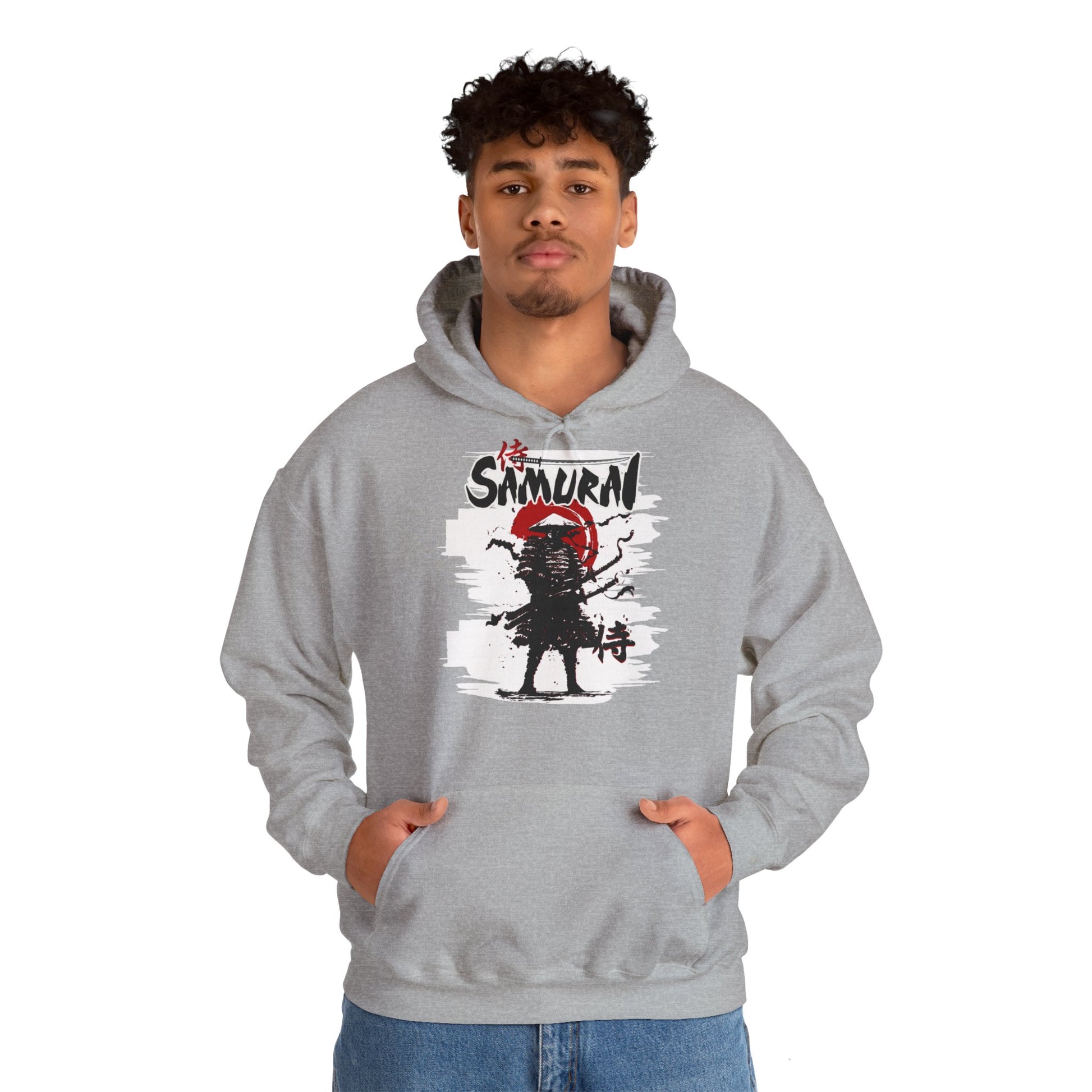 Samurai Unisex Heavy Blend™ Graphic Hoodie | Stylish Japanese Warrior Sweatshirt for Men & Women - ArtShirt Couture